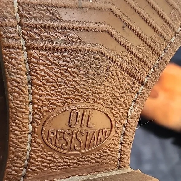 Redwing Mens Work/Cowboy Boots visible Slits Check Pinterest 4 Ideas 2 Repurpose - Picture 6 of 7